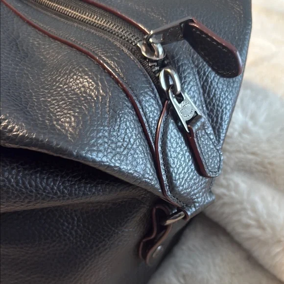 Coach Black Leather Duffel Bag - Picture 4 of 10